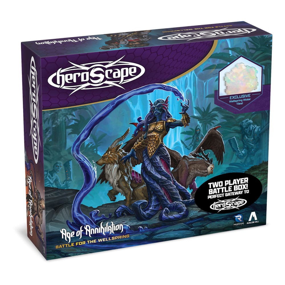 Heroscape-Brettspiel „Schlacht um die Quelle“ – Kampfbox (Englische Version) – AUF BESTELLUNG GEFERTIGT