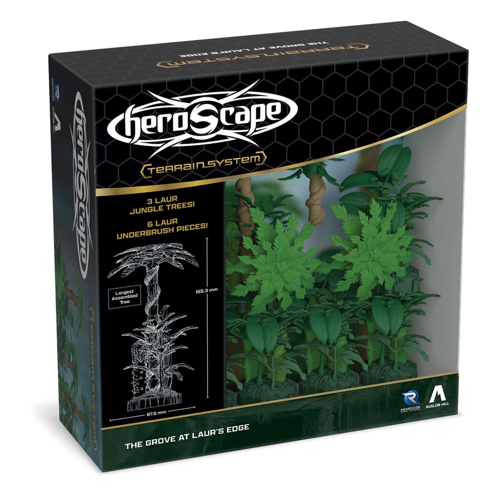 Heroscape-Erweiterung „Der Hain an Laurs Rand“ – Gelände auf Bestellung gefertigt *Englische Version*
