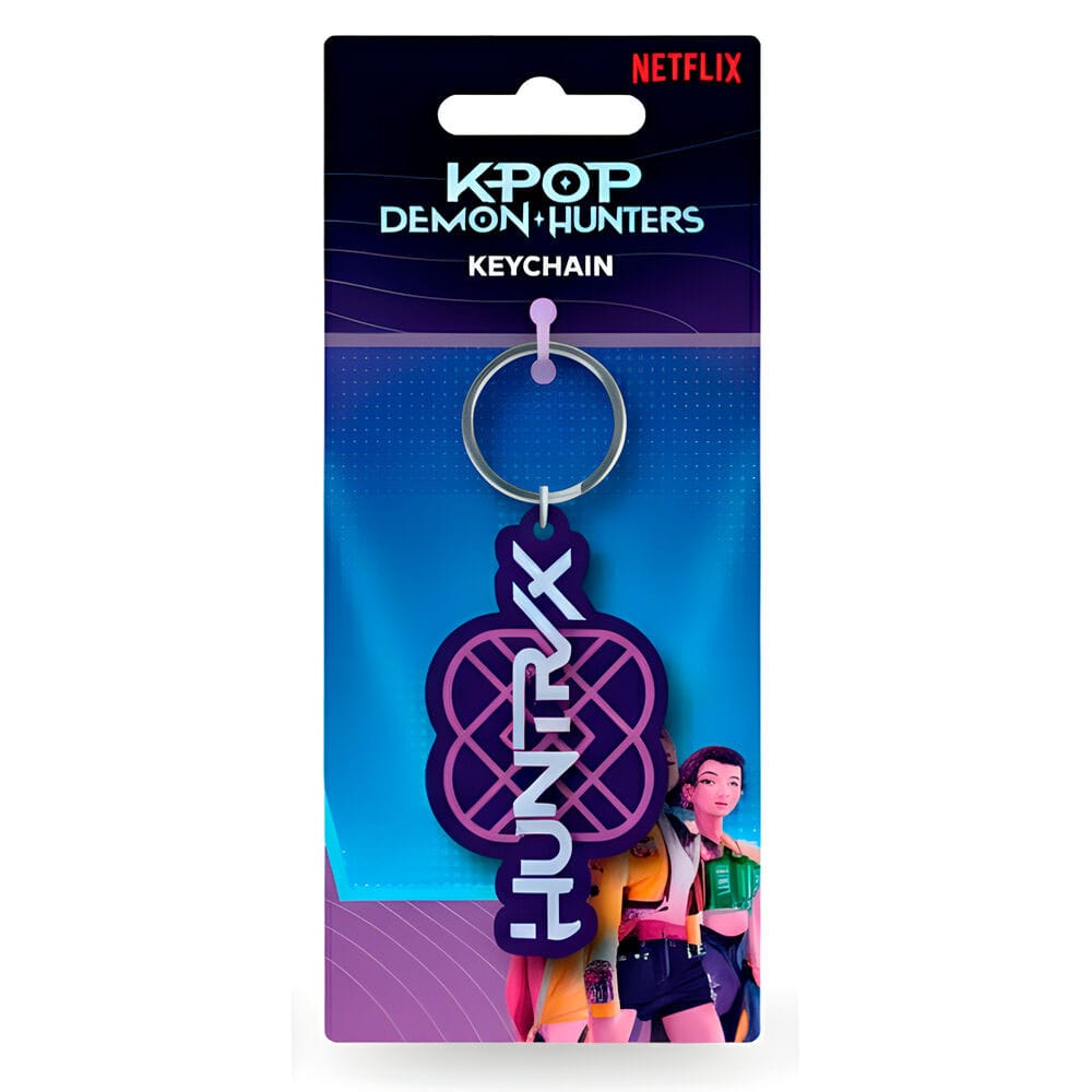 🧪 LAB | SU ORDINAZIONE KPop Demon Hunters PVC Keychain Huntrix Logo