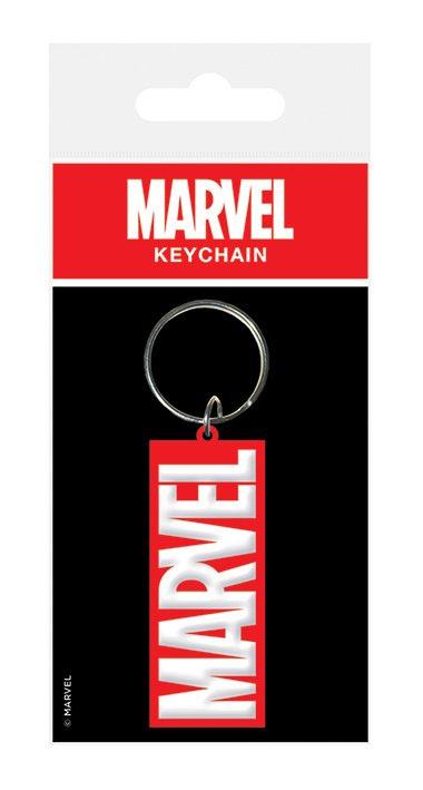 MADE TO ORDER Marvel Comics Rubber Keychain Logo 6 cm