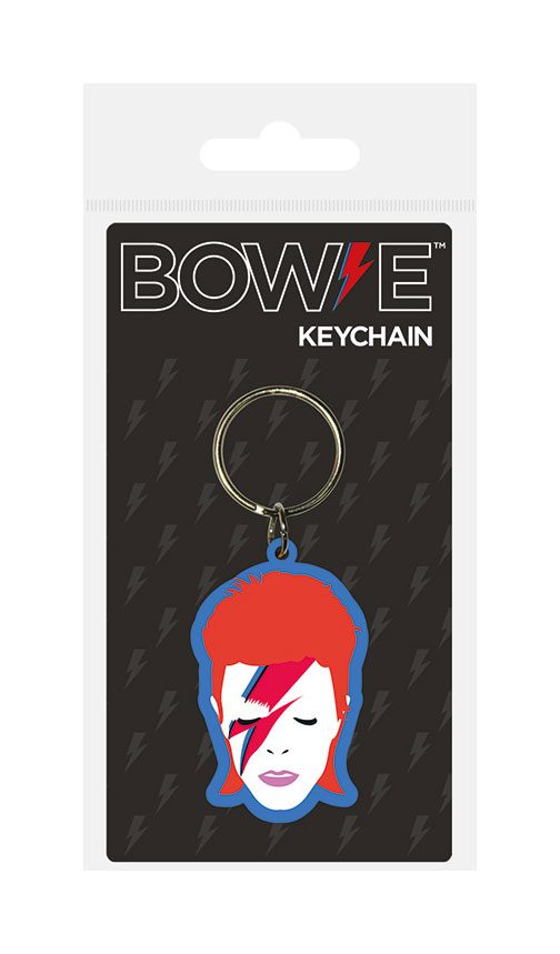 SU ORDINAZIONE David Bowie Rubber Keychain Aladdin Sane 6 cm
