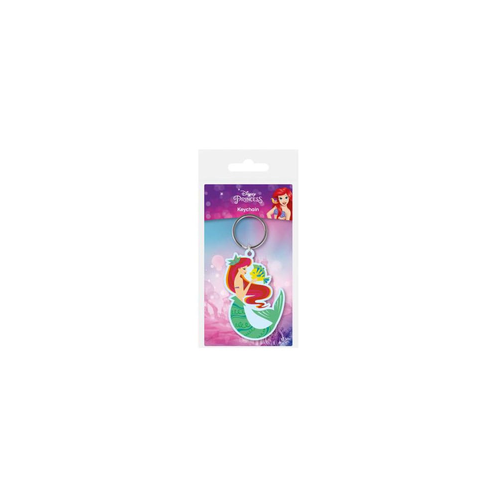 Auf Bestellung gefertigter Disney-Schlüsselanhänger aus Gummi, Die kleine Meerjungfrau, 6 cm