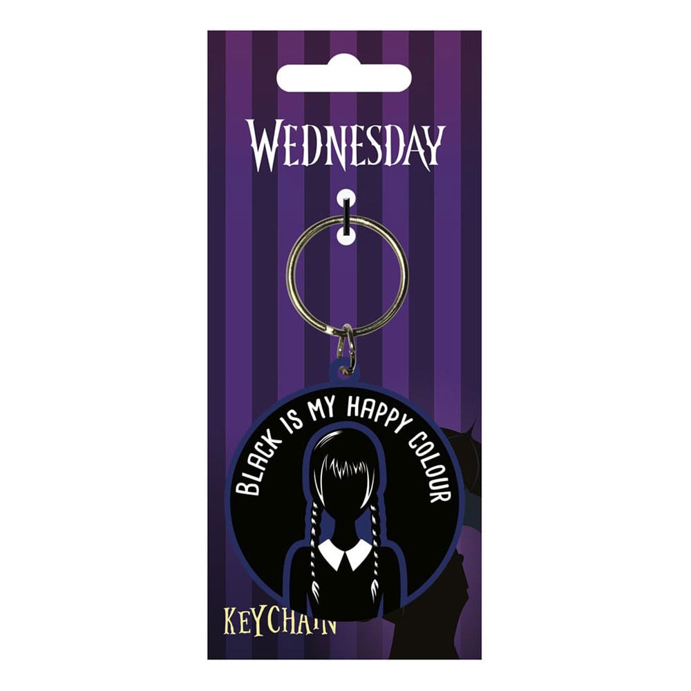 🧪 LAB | SU ORDINAZIONE Wednesday Rubber Keychain Happy Colour