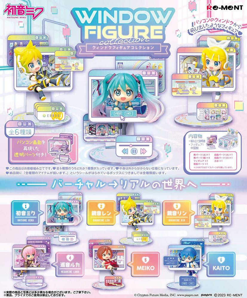 PREORDINE+ 10/2025 Hatsune Miku Mini Figures 6 cm Window Figure Collection Display (6)