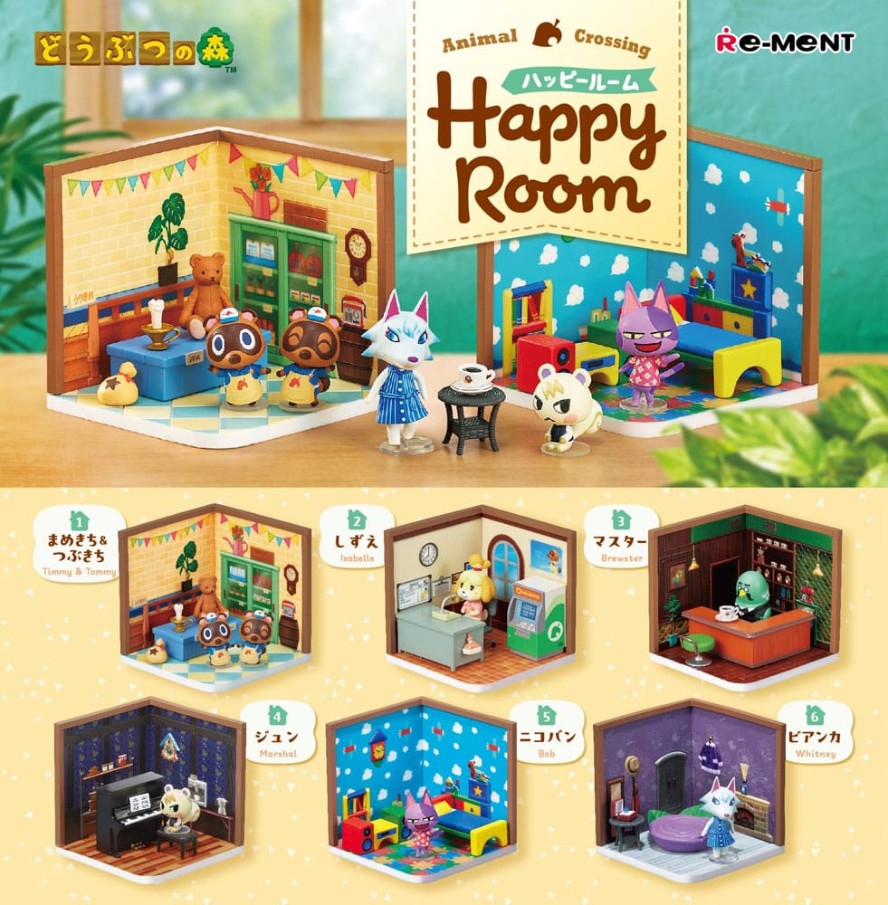 PREORDINE+ 02/2026 Animal Crossing Mini Figures Happy Room Blind Box Display (6)