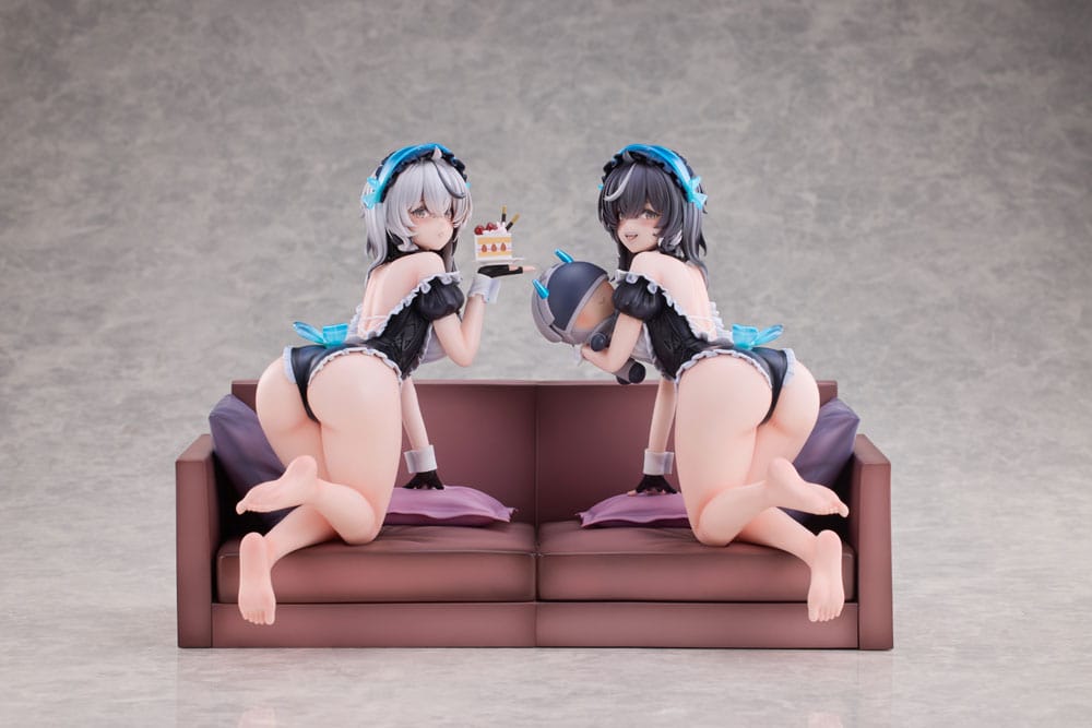 PREORDINE+ 03/2026 Snowbreak Containment Zone PVC Statues 2-Pack 1/6 Cherno & Meursault Apprentice Maid Ver. Deluxe Edition 19 cm