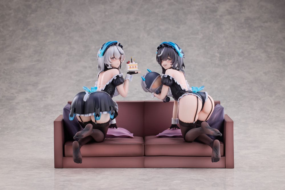 PREORDINE+ 03/2026 Snowbreak Containment Zone PVC Statues 2-Pack 1/6 Cherno & Meursault Apprentice Maid Ver. Deluxe Edition 19 cm