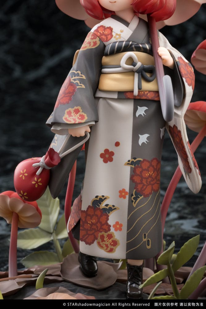 SU ORDINAZIONE The Mushroom Girls PVC Statue 1/1 No.6 Marasmius Haematocephalus 23 cm