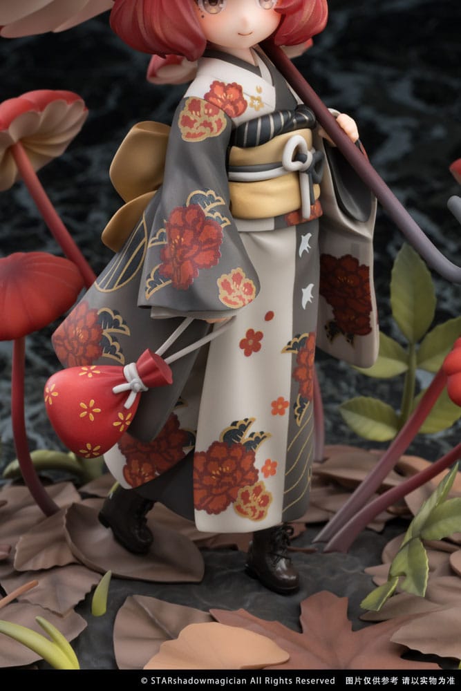 PREORDINE+ 06/2026 The Mushroom Girls PVC Statue 1/1 No.6 Marasmius Haematocephalus 23 cm