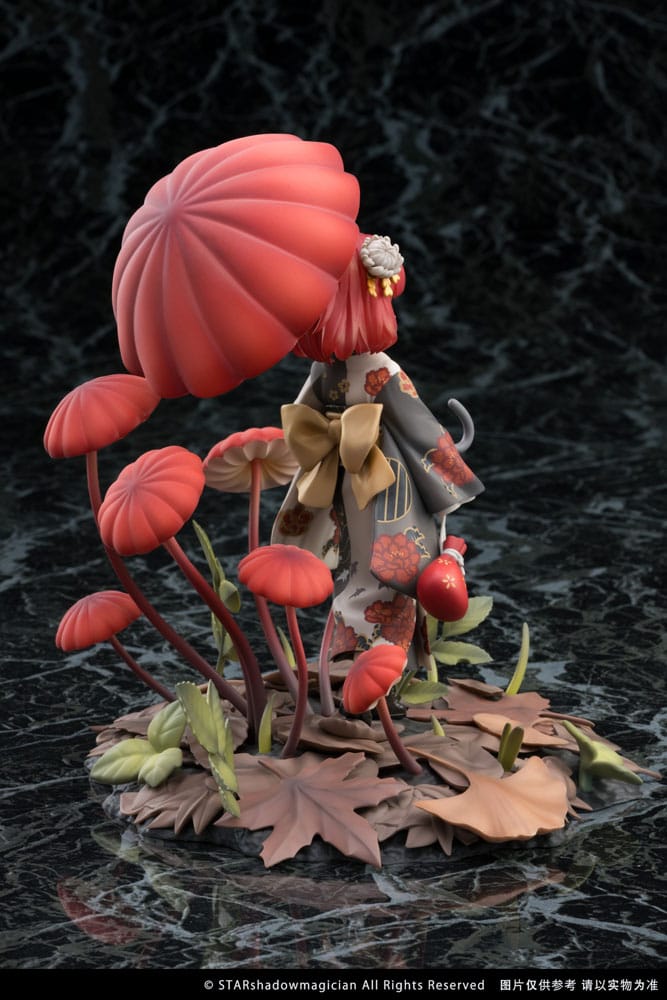 PREORDINE+ 06/2026 The Mushroom Girls PVC Statue 1/1 No.6 Marasmius Haematocephalus 23 cm