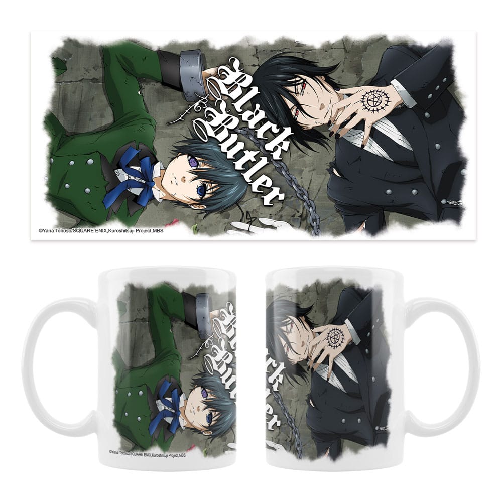 SU ORDINAZIONE Black Butler Ceramic Mug Ciel, Sebastian