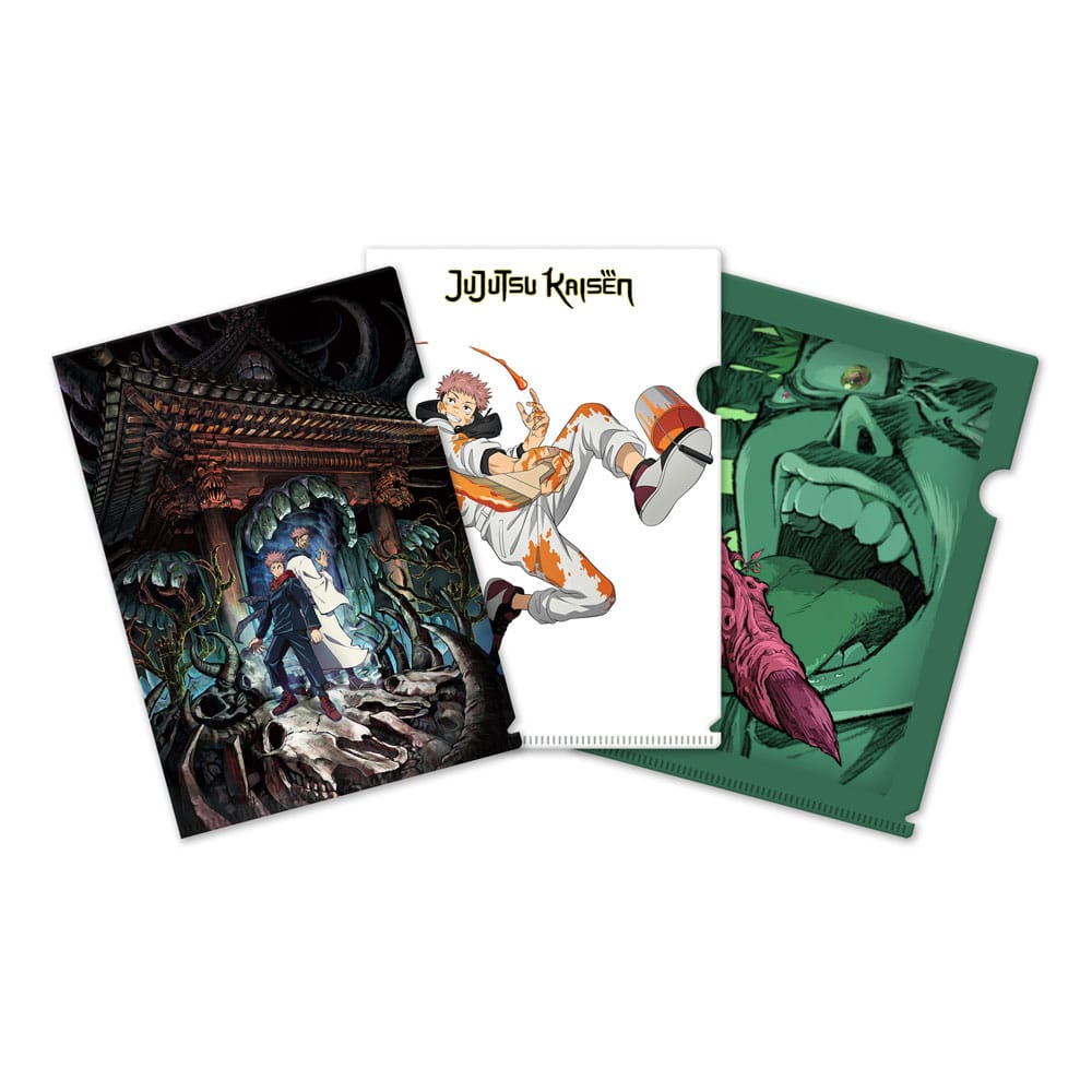 AUF BESTELLUNG Jujutsu Kaisen Clearfile 3er-Set Itadori & Sukuna *SONDERPREIS*