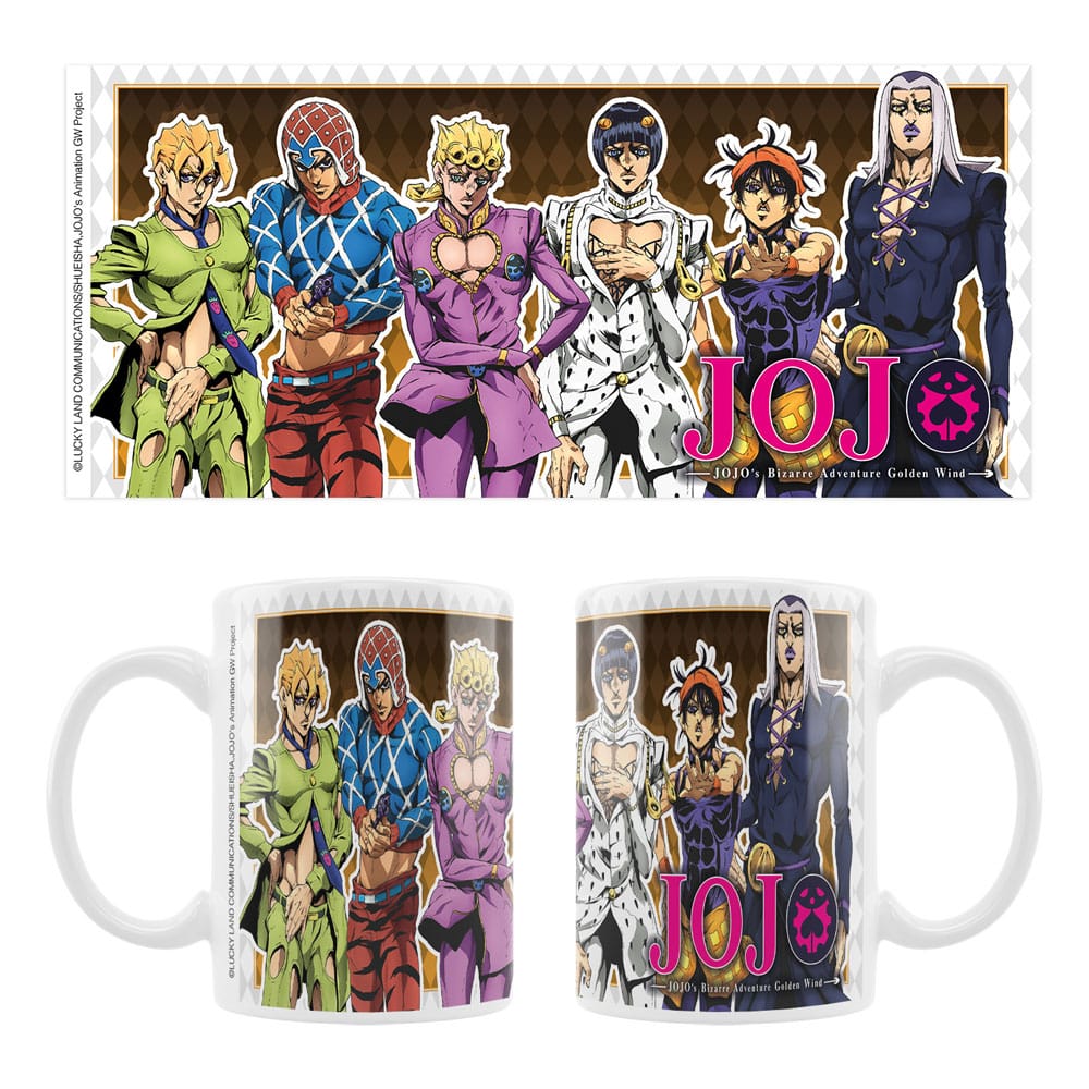 SU ORDINAZIONE JoJo´s Bizarre Adventure Part 5: Golden Wind Ceramic Mug Main Characters