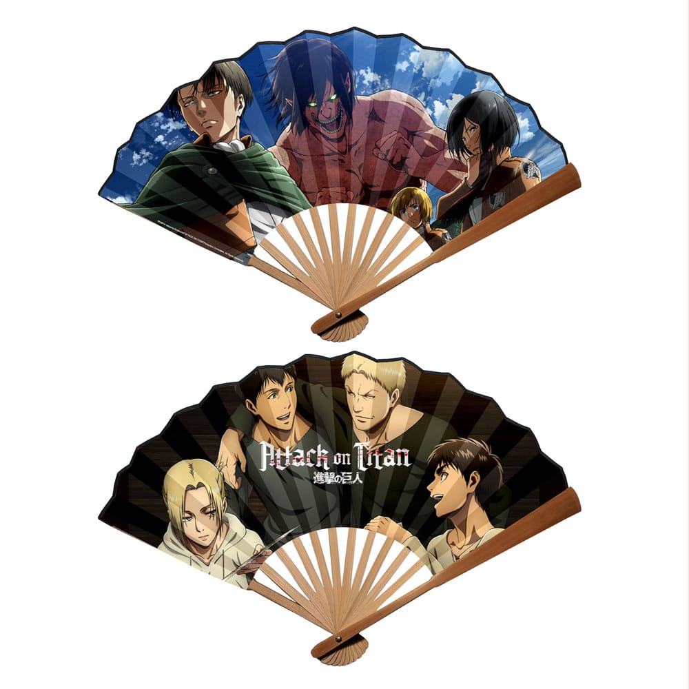SU ORDINAZIONE Attack on Titan Folding Fan Duty & Friendship