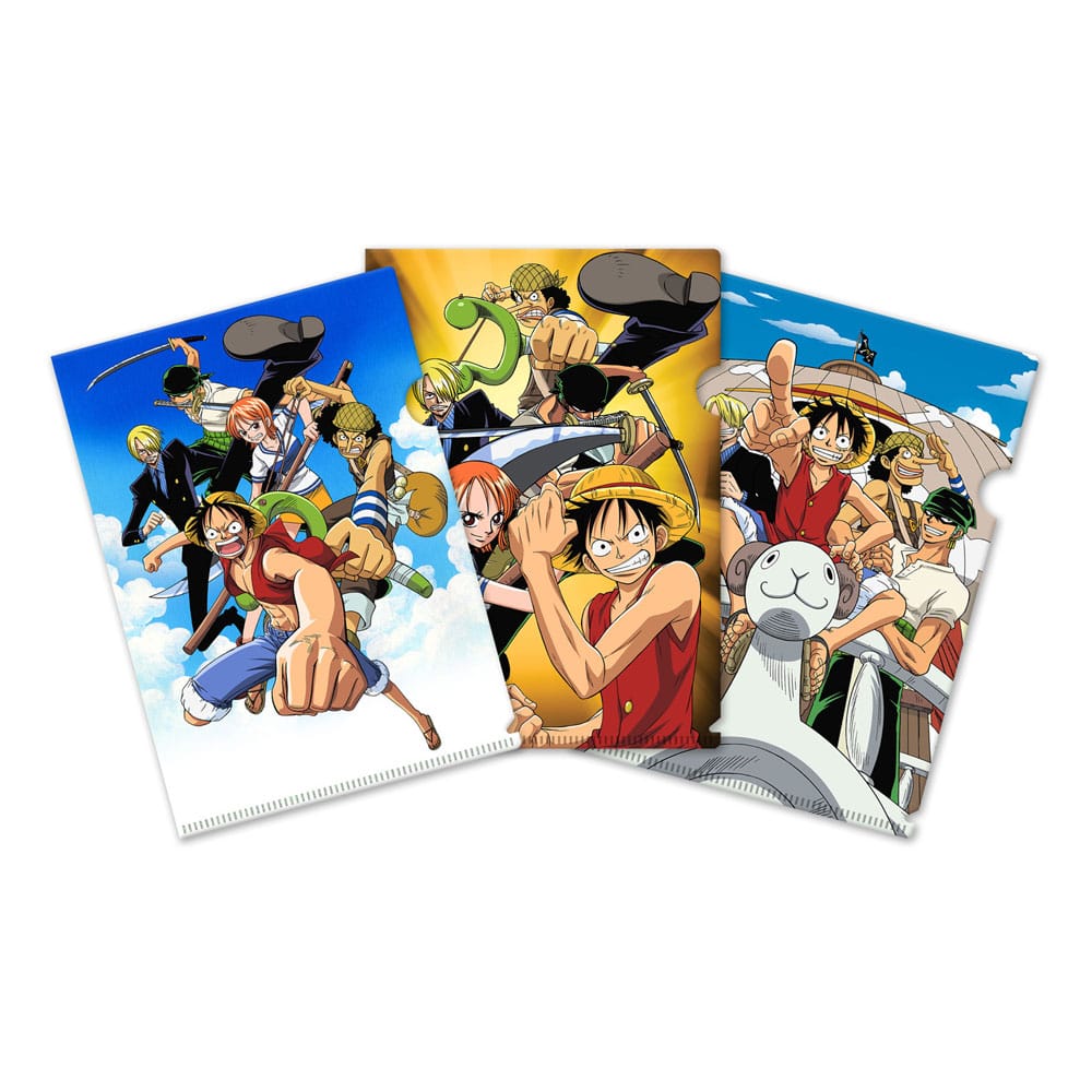 SU ORDINAZIONE One Piece Clearfile 3-Set Classic Adventures *PREZZO SPECIALE*