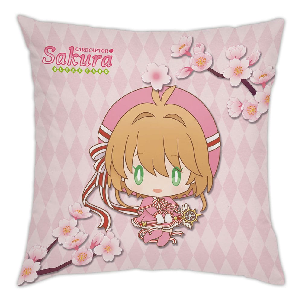SU ORDINAZIONE Cardcaptor Sakura Clear Card Pillow Sakura & Kero-chan 35 x 35 cm