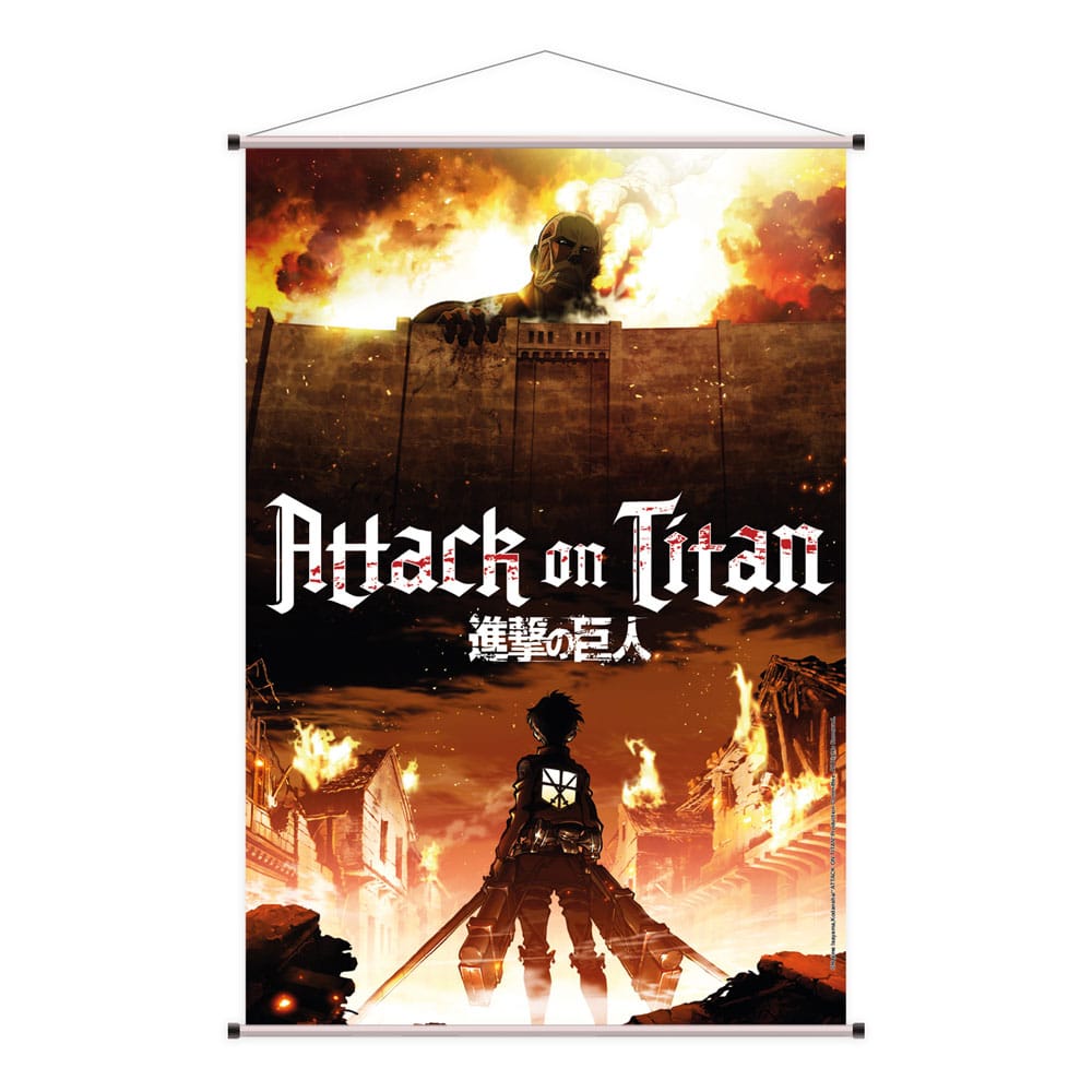 SU ORDINAZIONE Attack on Titan Wallscroll Colossal Titan 60 x 90 cm