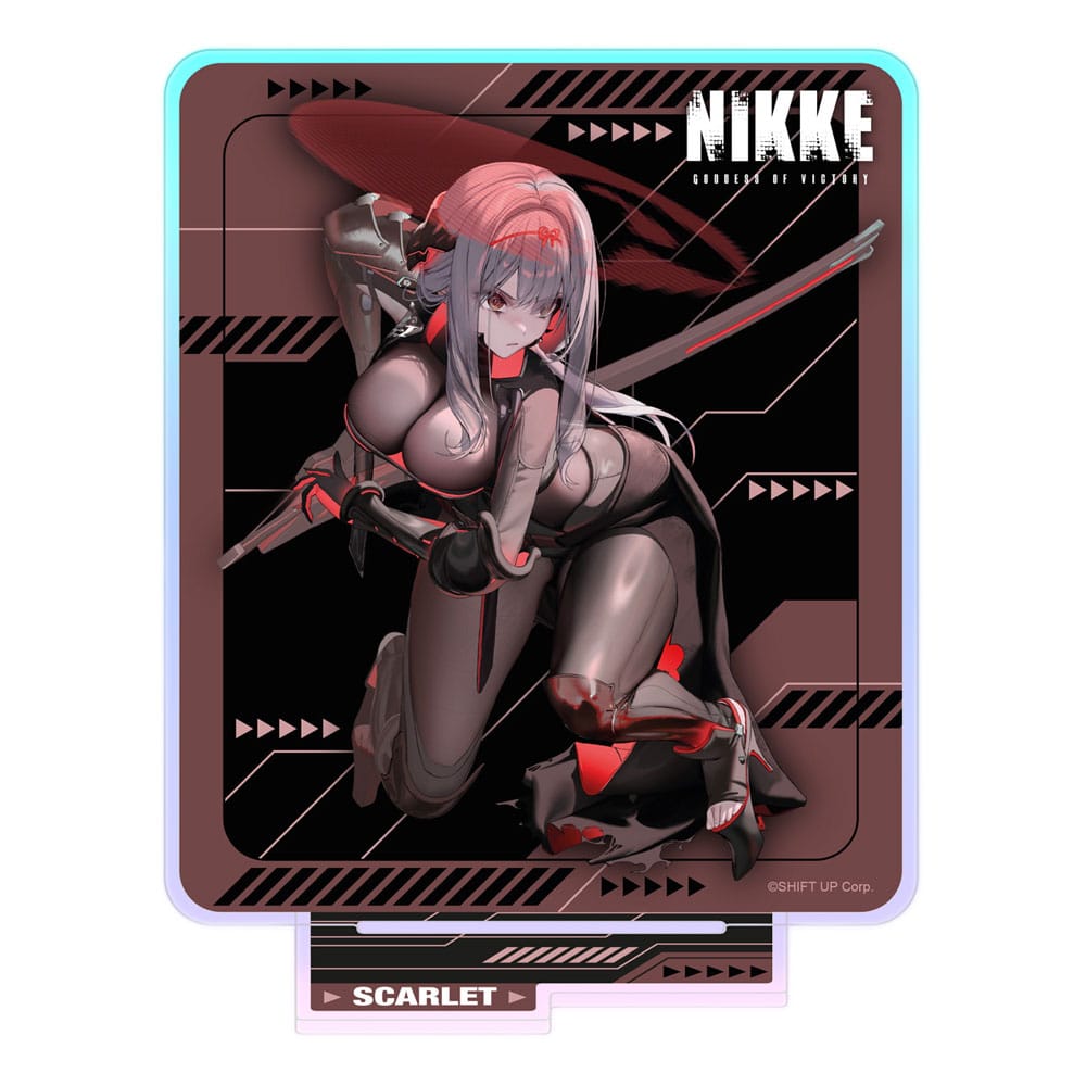 SU ORDINAZIONE Goddess of Victory: Nikke Crouching Series Acrylic Stand Scarlet Holographic 14 cm