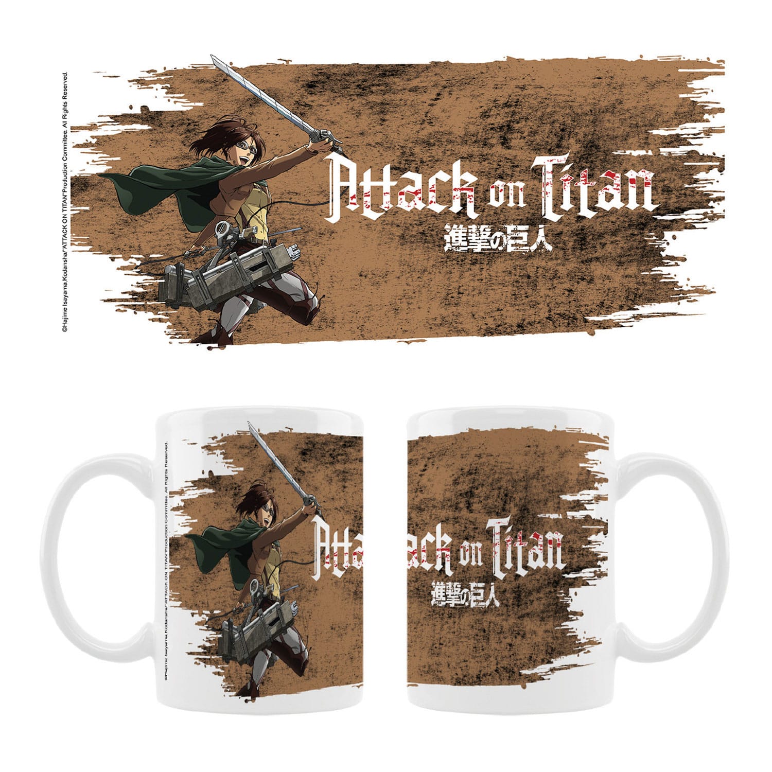 SU ORDINAZIONE Attack on Titan Ceramic Mug Hange