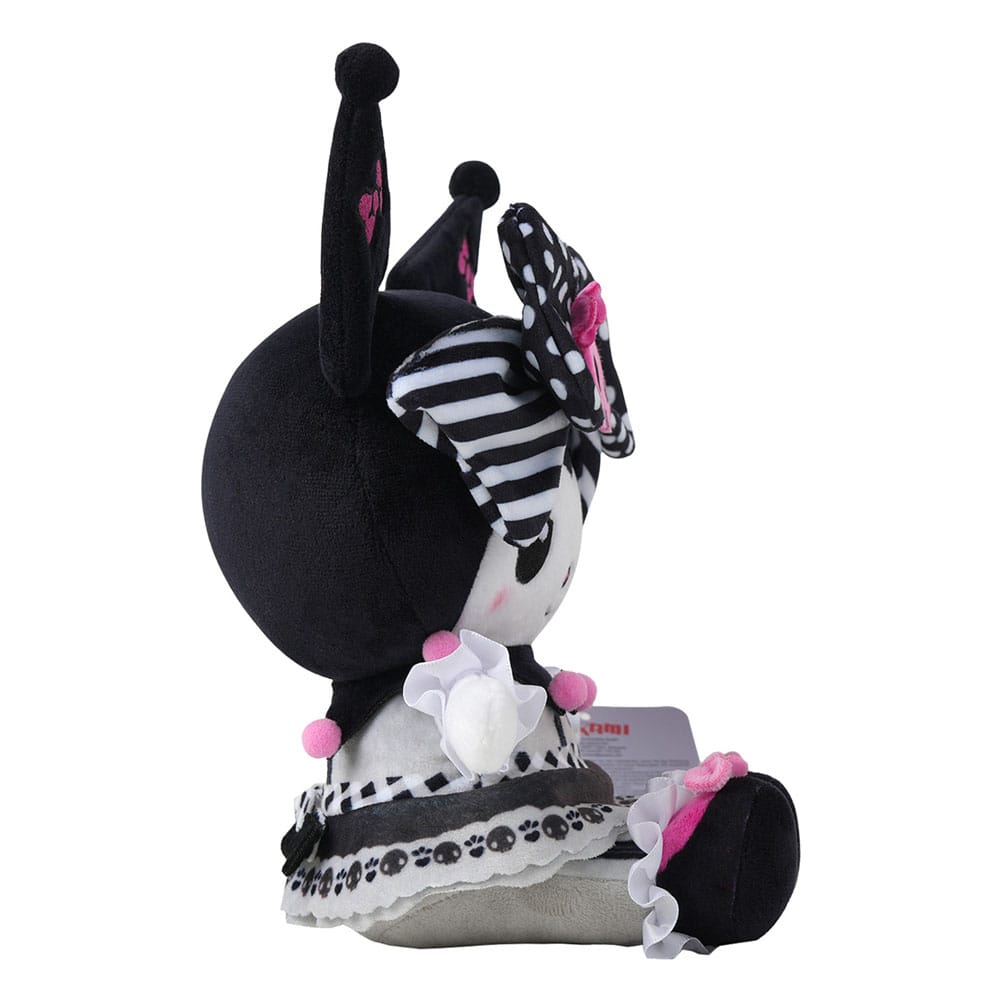 SU ORDINAZIONE Sanrio Pink Black Party Series Plush Figure Kuromi L 22 cm