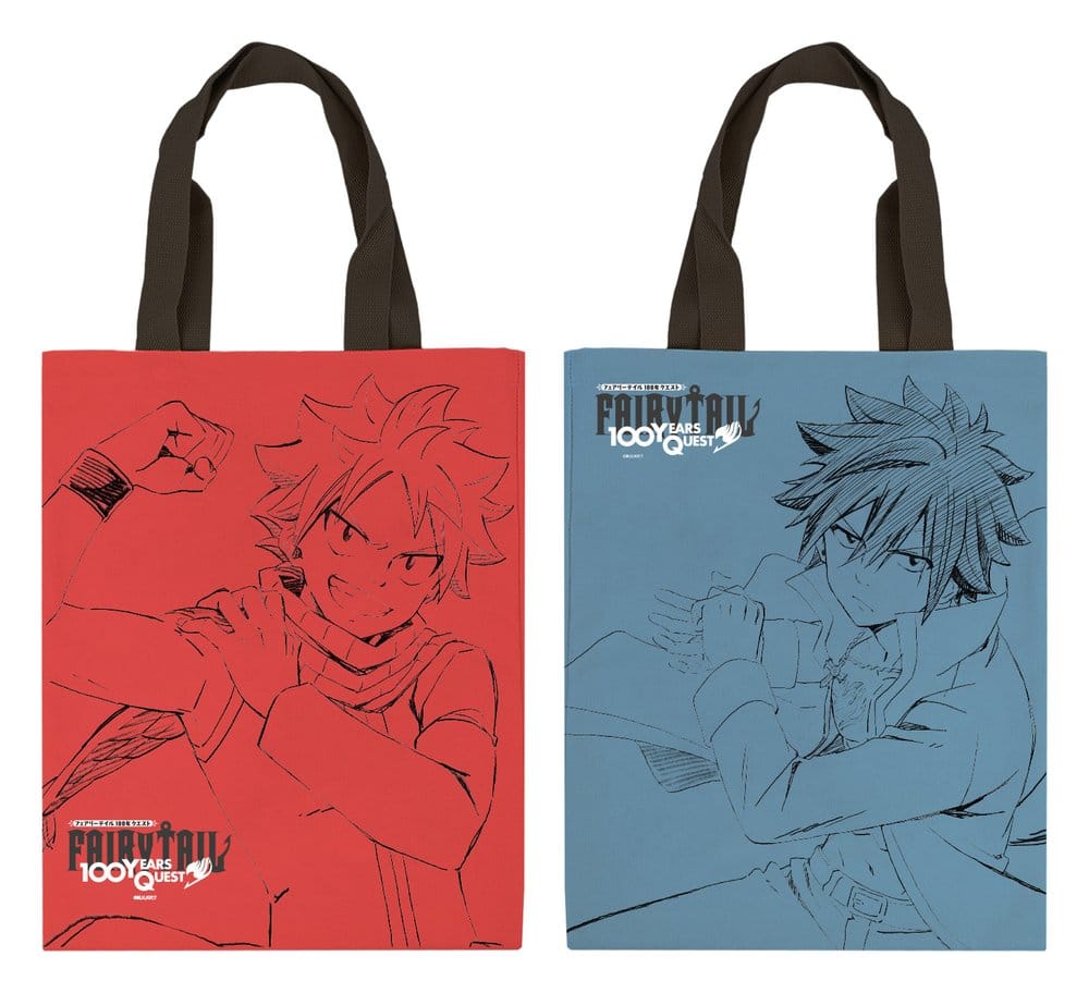🧪 LAB | PREORDINE+ 06/2027 Fairy Tail: 100 Years Quest Tote Bag Natsu & Grey 35 x 43 cm