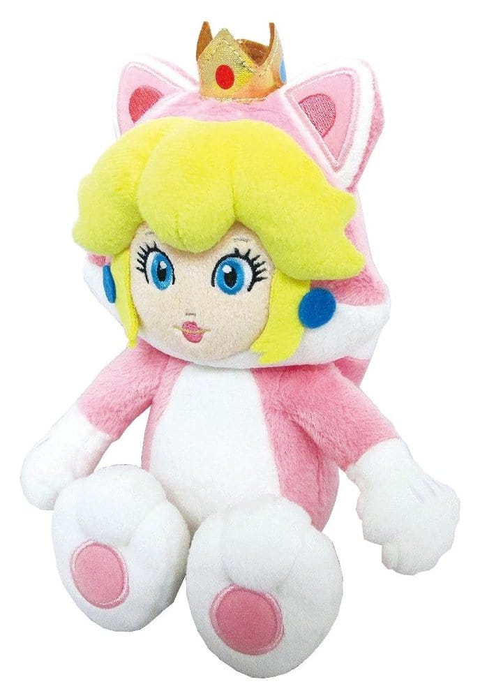 🧪 LAB | SU ORDINAZIONE Super Mario Plush Figure Cat Peach 22 cm