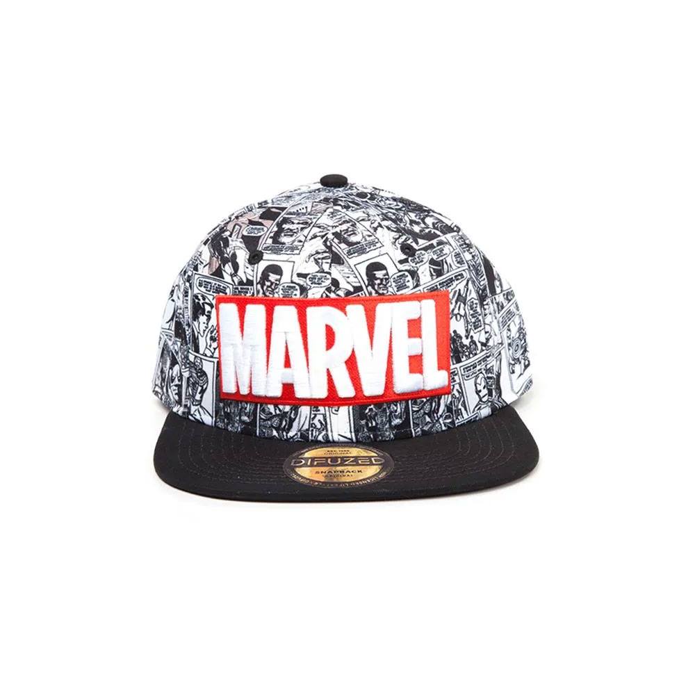 SU ORDINAZIONE Marvel Comics Snapback Cap Classic Red & White Logo ESAURITO