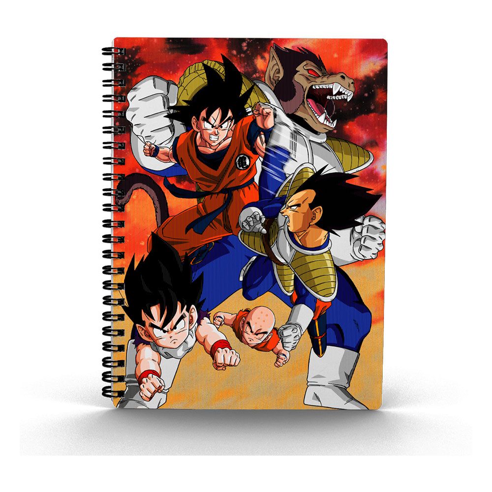 SU ORDINAZIONE Dragon Ball Z Notebook with 3D-Effect Goku vs Vegeta