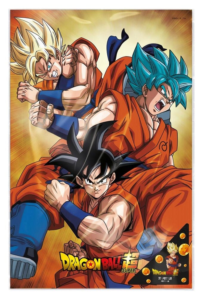 SU ORDINAZIONE Dragon Ball Super 3D Poster Champa Goku 38 x 58 cm