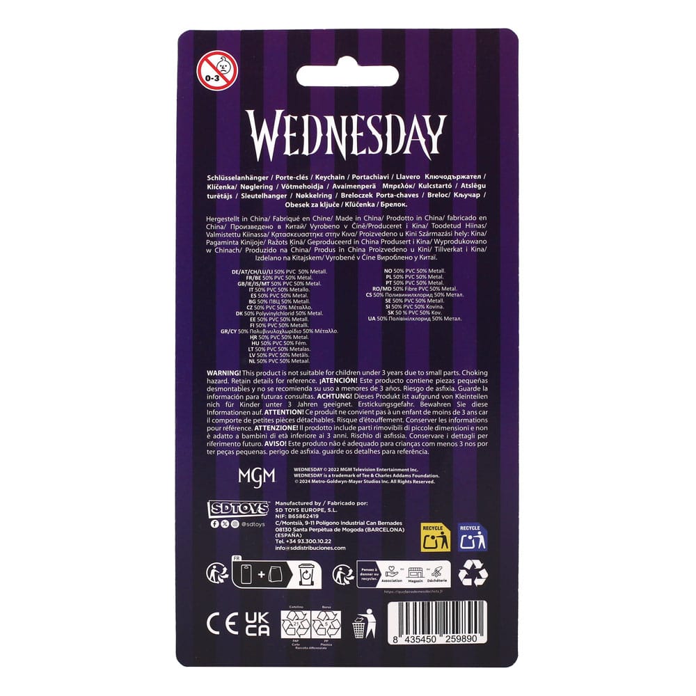 🧪 LAB | SU ORDINAZIONE Wednesday Keychain Thing 7 cm
