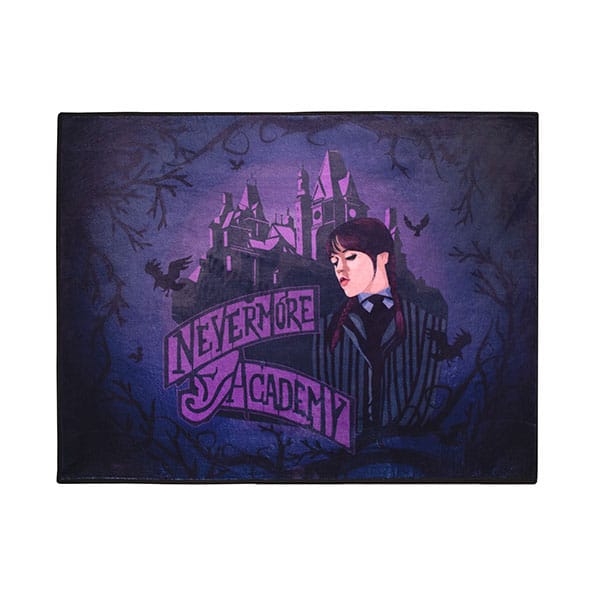 Auf Bestellung gefertigte Indoor-Matte „Wednesday“ der Nevermore Academy, 80 x 60 cm