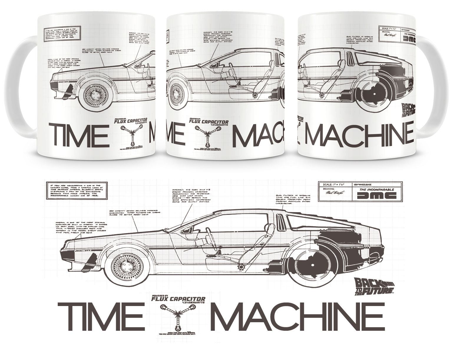 MADE TO ORDER Back to the Future Mug Time Machine