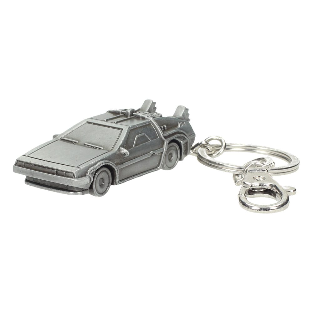 Auf Bestellung gefertigt: Zurück in die Zukunft Metall-Schlüsselanhänger DeLorean, 7 cm