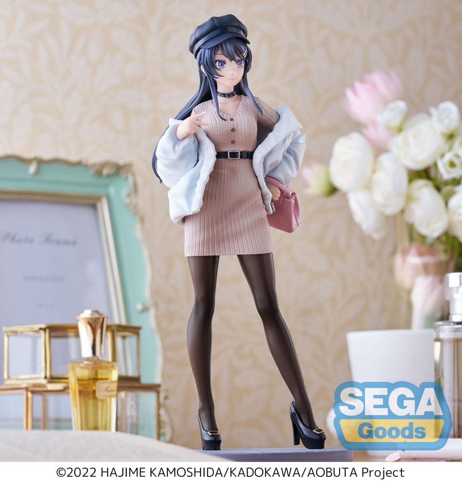 PREORDINE ESAURITO Rascal Does Not Dream of a Bunny Girl Senpai Luminasta PVC Statue Mai Sakurajima Casual Clothes Ver. 21 cm (R)