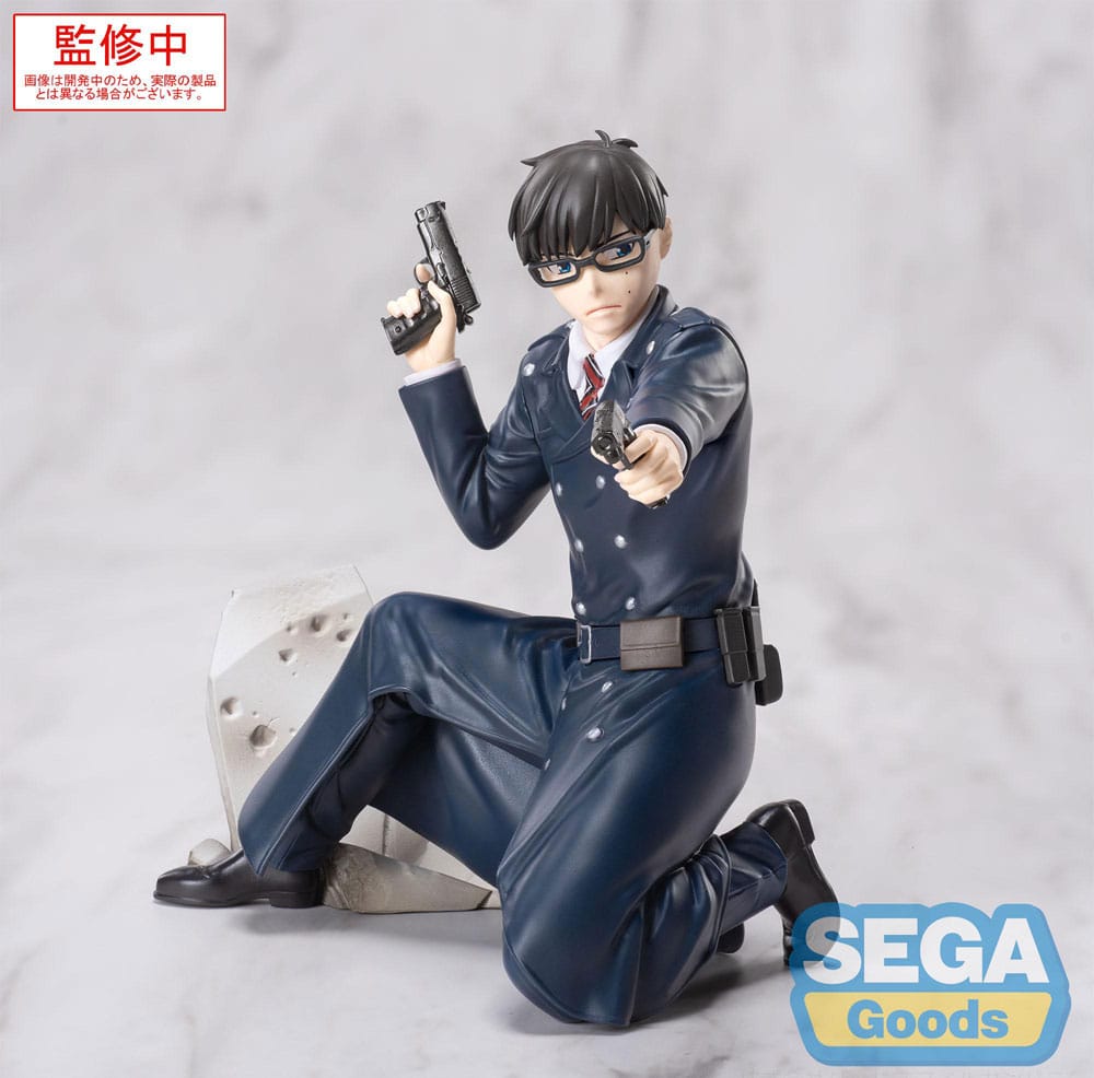 SU ORDINAZIONE Blue Exorcist Shimane Illuminati Saga Xross Link PVC Statue Yukio Okumura 14 cm