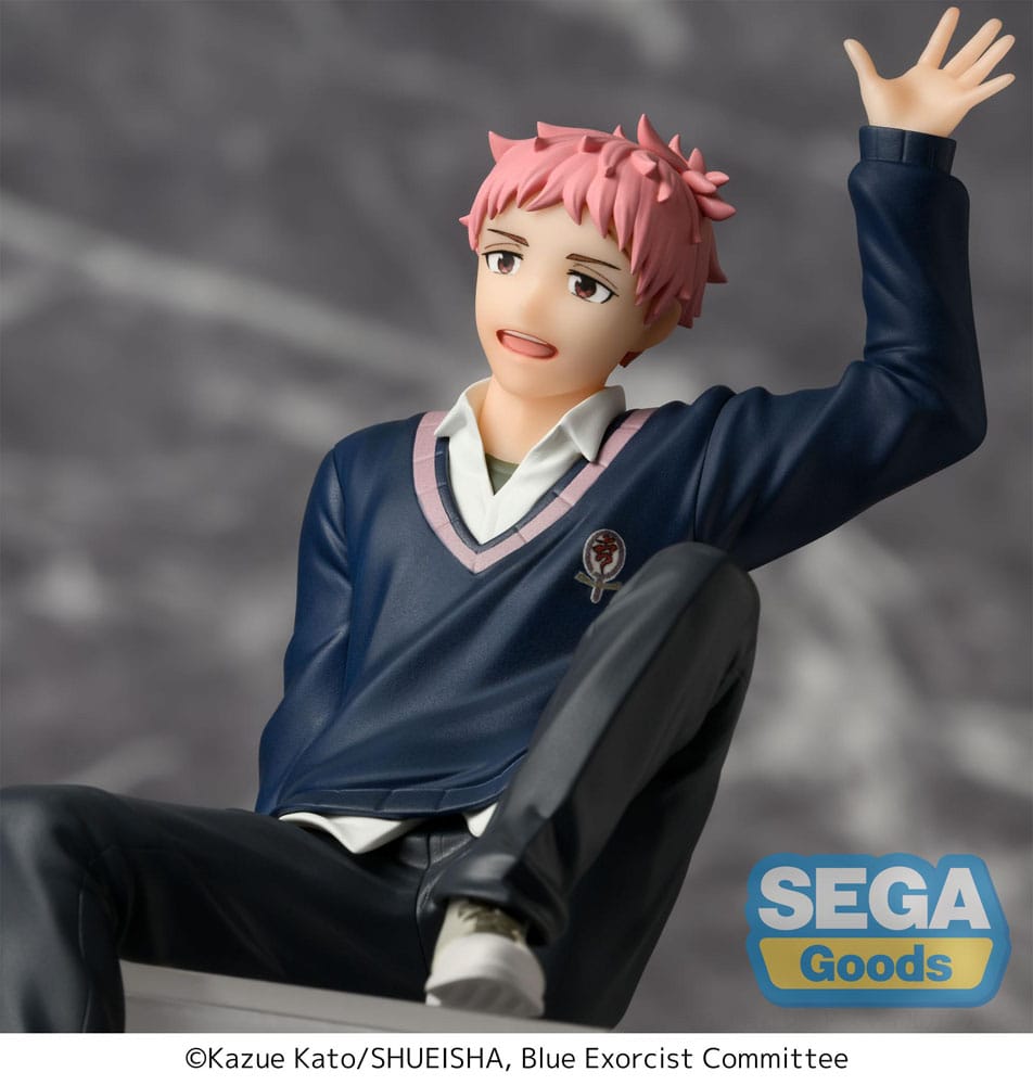 SU ORDINAZIONE Blue Exorcist Shimane Illuminati Saga PM Perching PVC Statue Renzo Shima 14 cm