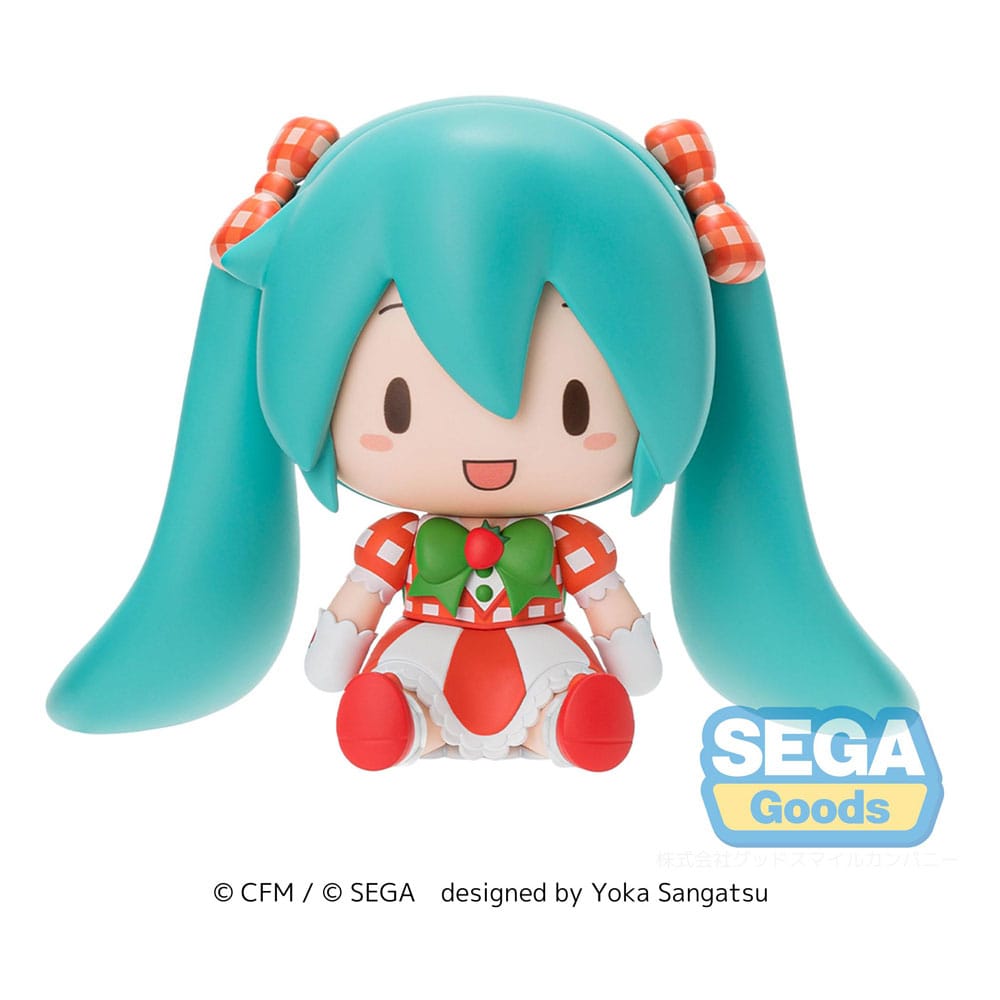 PREORDINE+ 02/2026 Character Vocal Series 01: Hatsune Miku Fuwa Petit Chibi Figure Hatsune Miku x Love and Berry Dress Up and Dance! Lovely Strawberry 8 cm