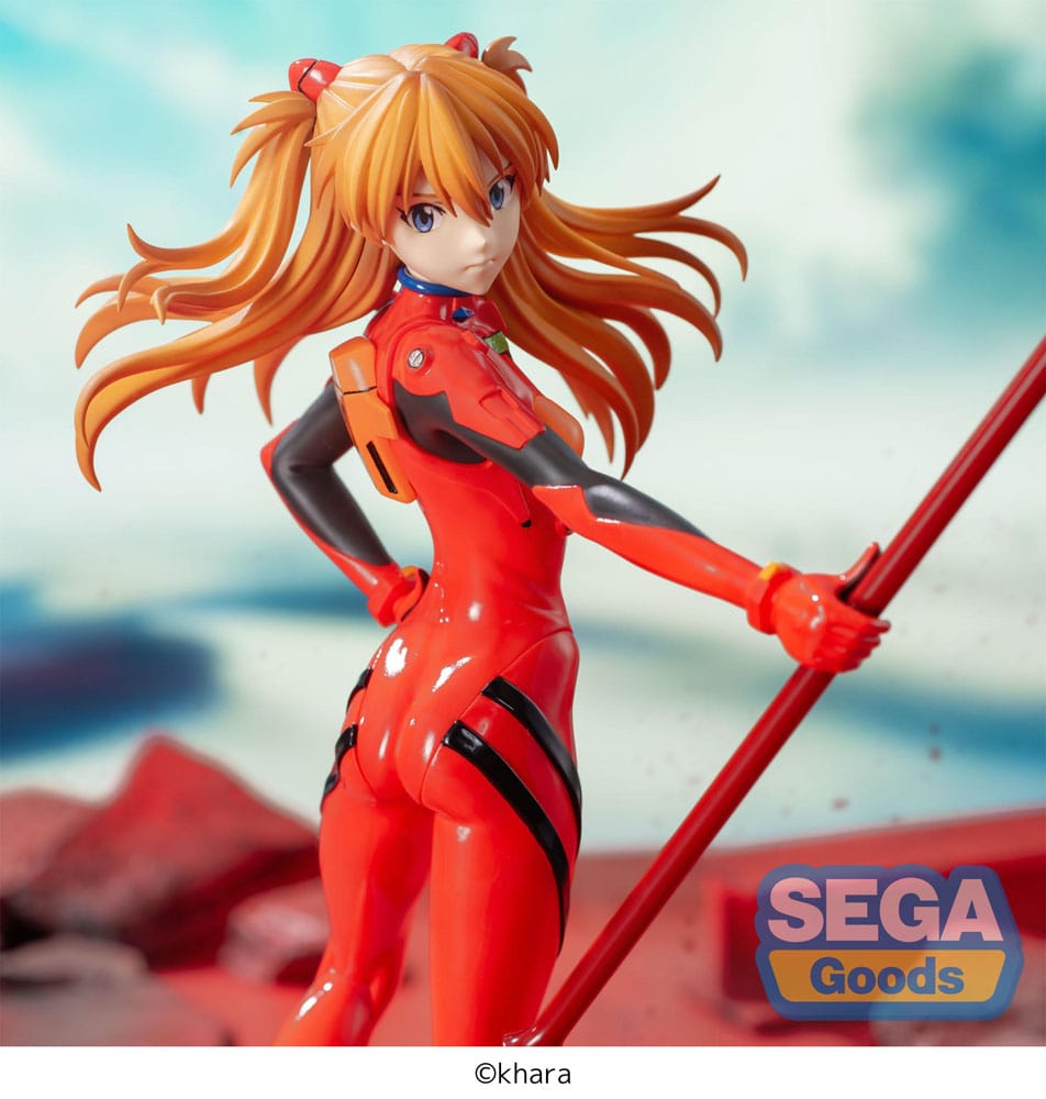 PREORDINE+ 12/2025 Evangelion: 3.0+1.0 Thrice Upon a Time Luminasta PVC Statue Asuka Shikinami Langley x Spear of Longinus 20 cm