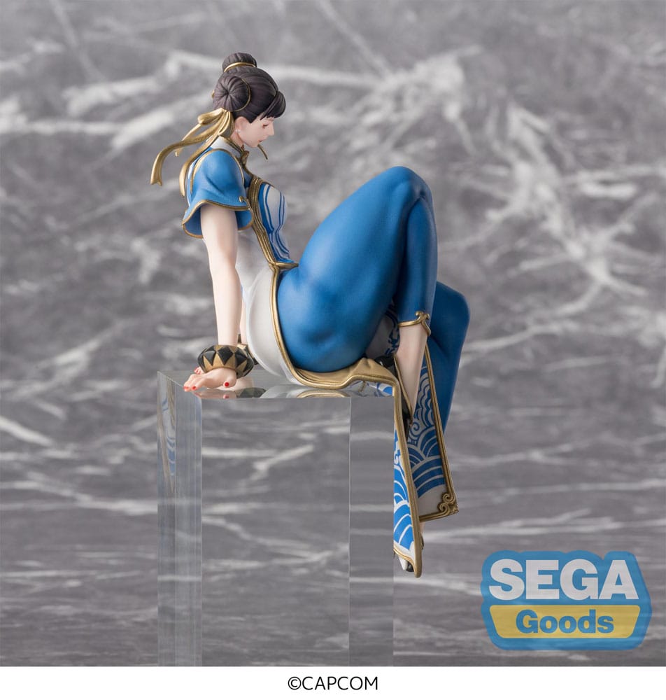 PREORDINE+ 10/2025 Street Fighter 6 PM Perching PVC Statue Chun-Li 14 cm