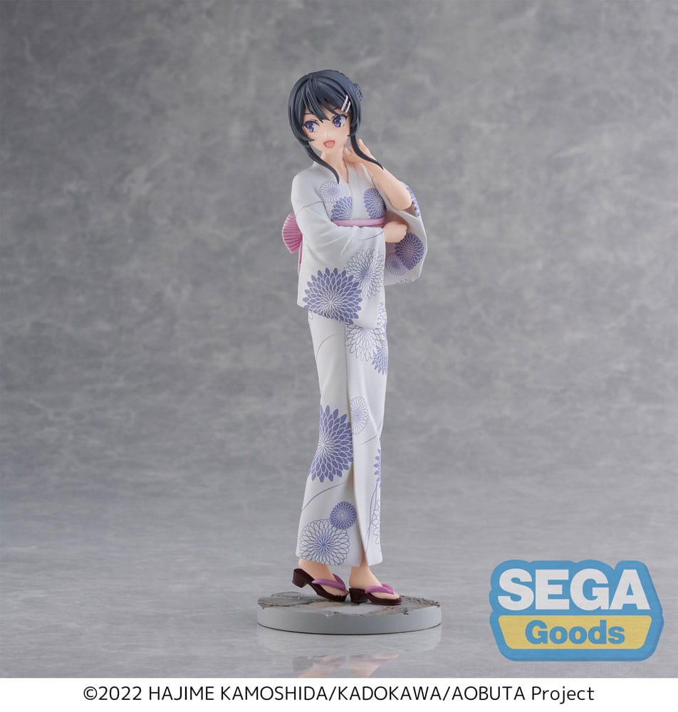 MADE TO ORDER Rascal Does Not Dream of Bunny Girl Senpai Luminasta PVC Statue Mai Sakurajima Yukata 22 cm