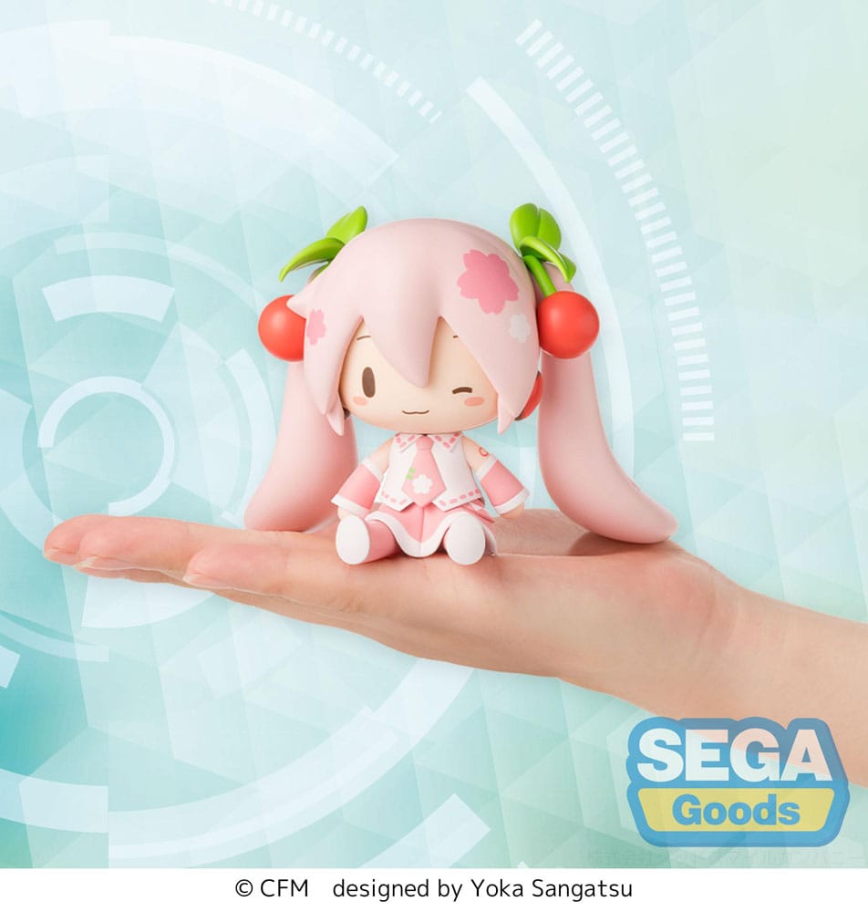 SU ORDINAZIONE Character Vocal Series 01: Hatsune Miku Fuwa Petit Chibi Figure Sakura Miku 8 cm
