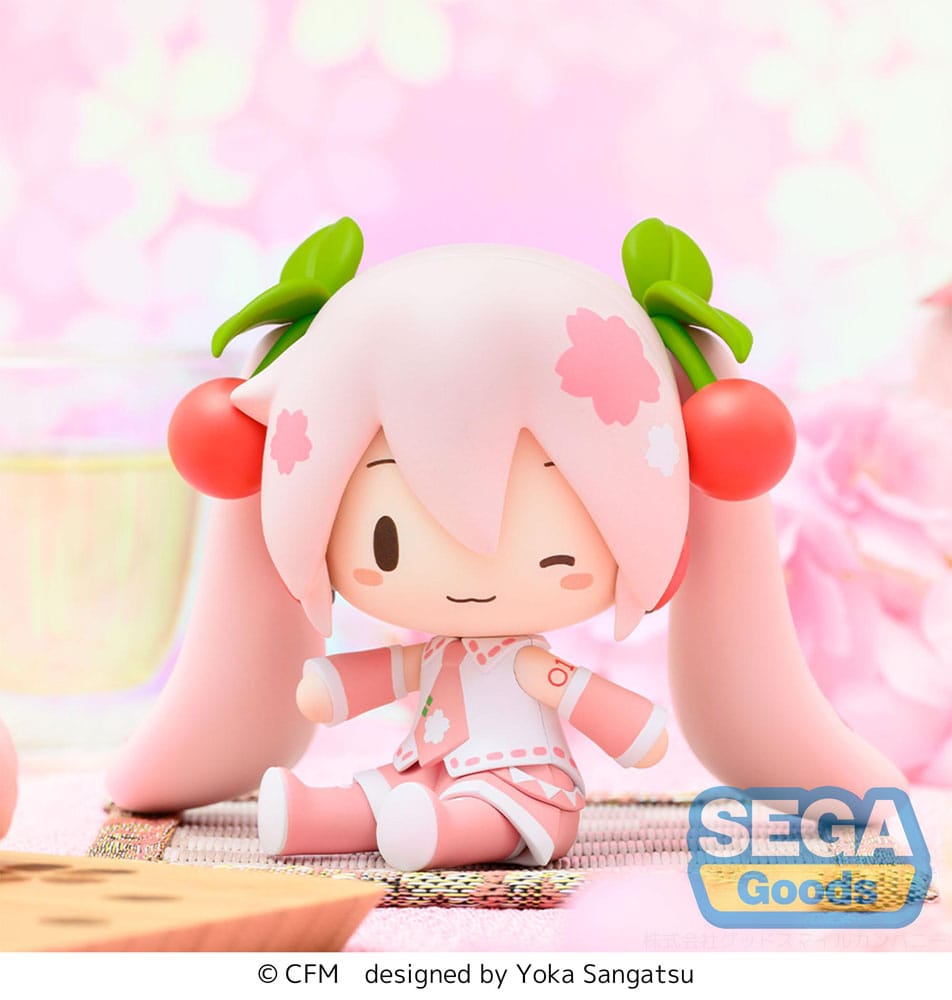 SU ORDINAZIONE Character Vocal Series 01: Hatsune Miku Fuwa Petit Chibi Figure Sakura Miku 8 cm