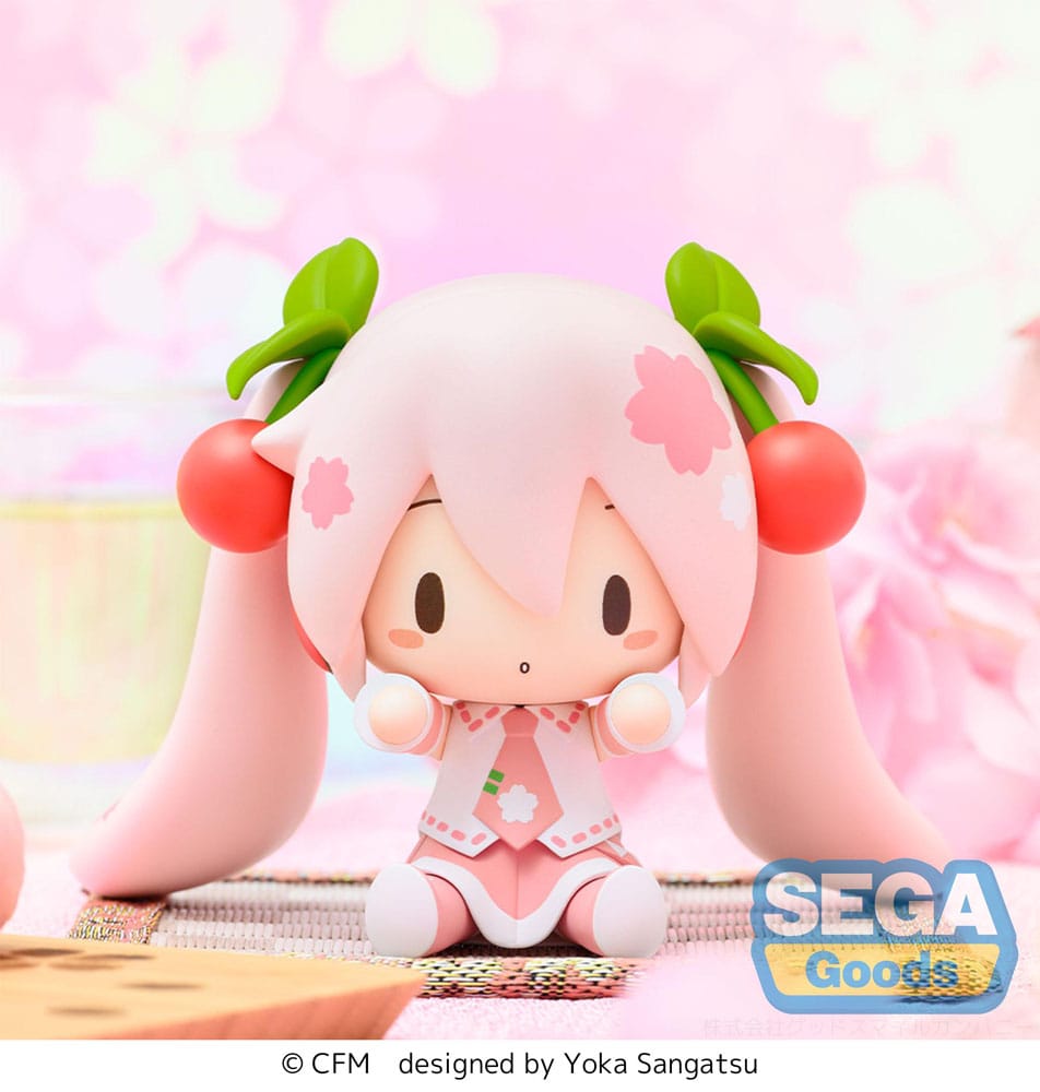 SU ORDINAZIONE Character Vocal Series 01: Hatsune Miku Fuwa Petit Chibi Figure Sakura Miku 8 cm