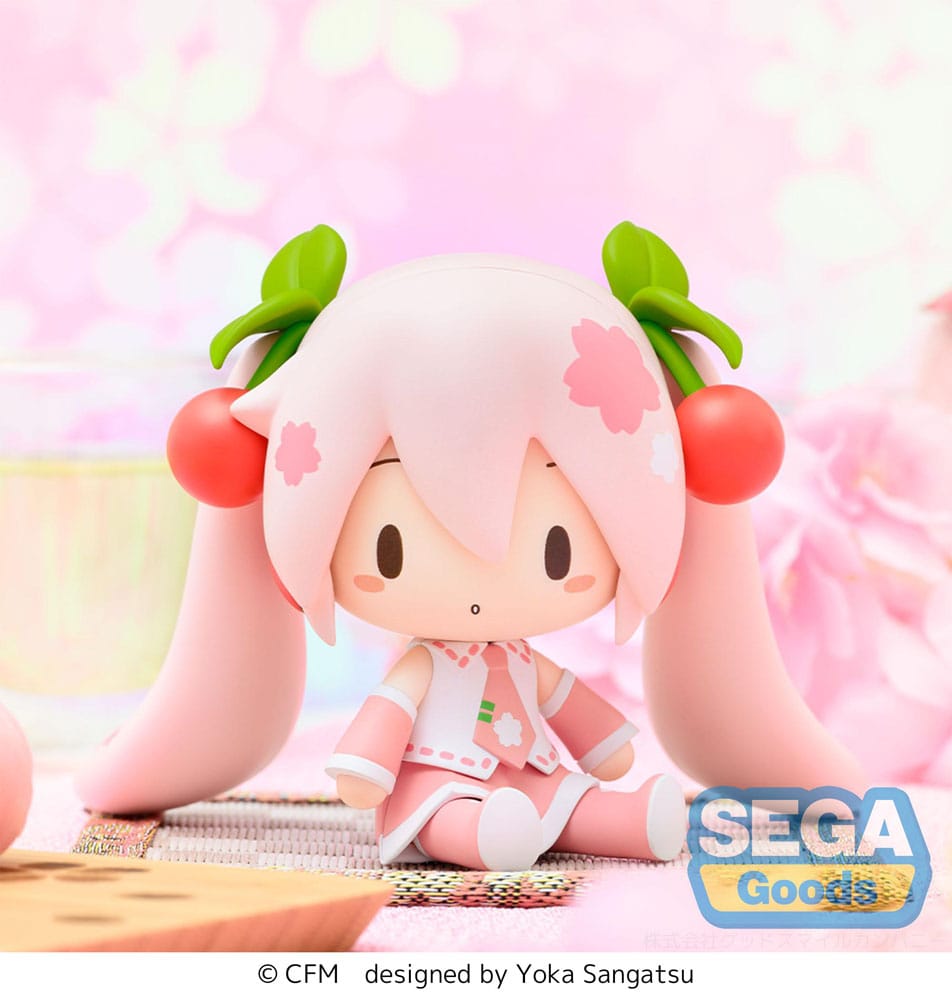 SU ORDINAZIONE Character Vocal Series 01: Hatsune Miku Fuwa Petit Chibi Figure Sakura Miku 8 cm