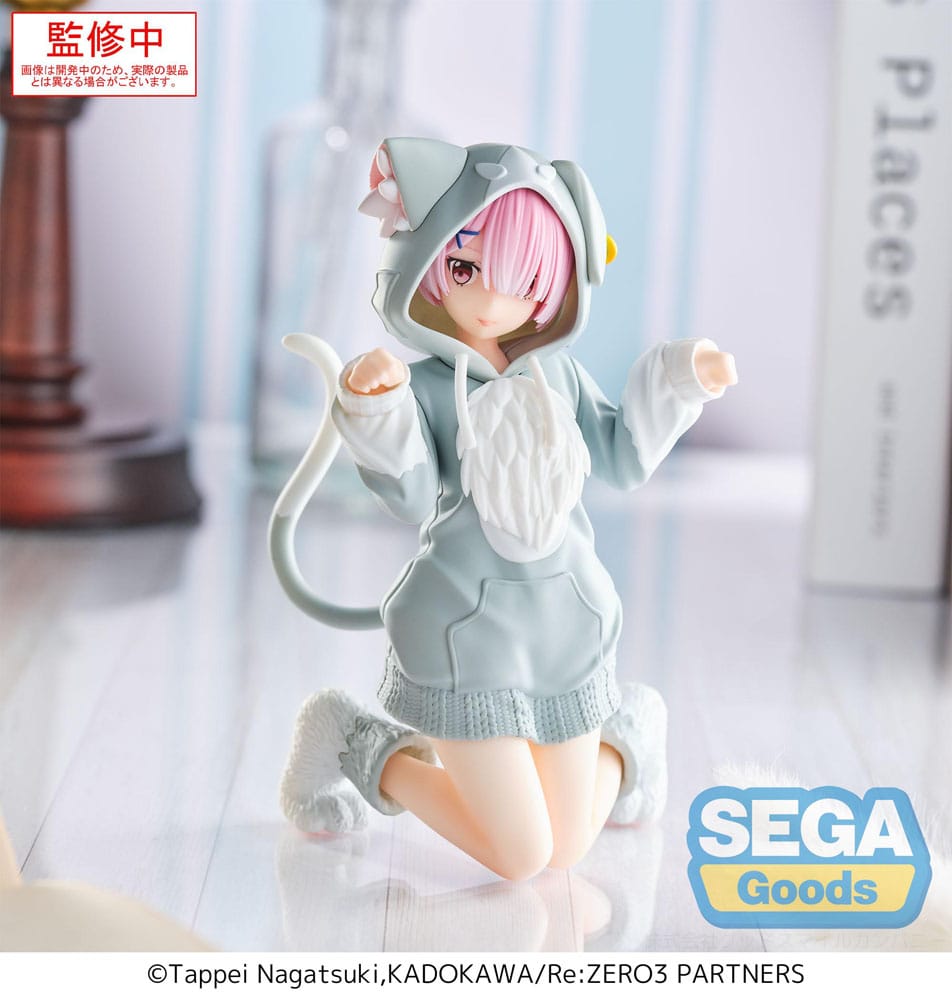 PREORDER+ 02/2026 Re:Zero Starting Life in Another World Yumemirize PVC Statue Ram Mofumofu Pack 11 cm