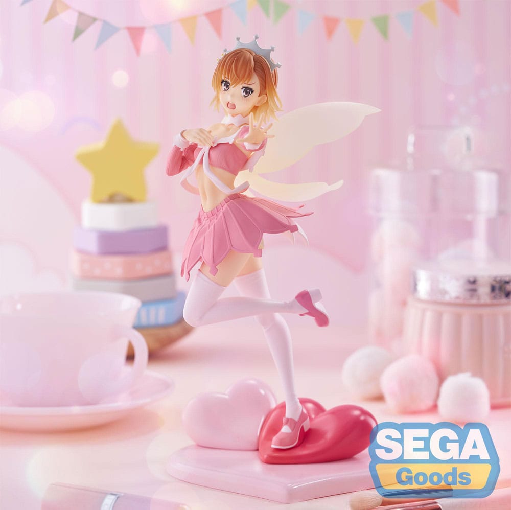 PREORDINE+ 01/2026 A Certain Scientific Railgun T Luminasta PVC Statue Mikoto Misaka Great Spirit Maid 20 cm