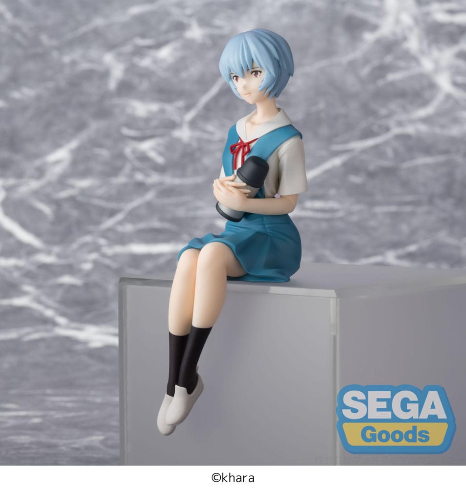 PREORDER+ 02/2026 Rebuild of Evangelion PM Perching PVC Statue Rei Ayanami Evangelion New Theatrical Edition 14 cm