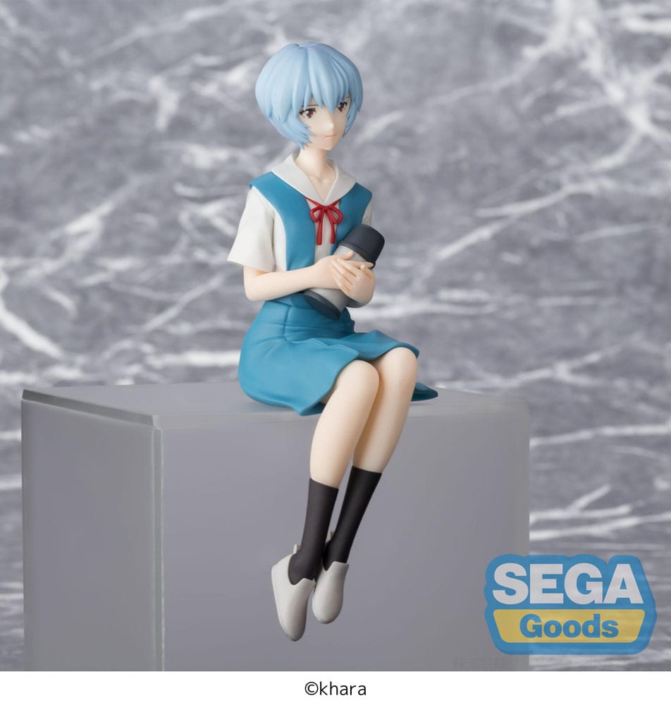 PREORDER+ 02/2026 Rebuild of Evangelion PM Perching PVC Statue Rei Ayanami Evangelion New Theatrical Edition 14 cm