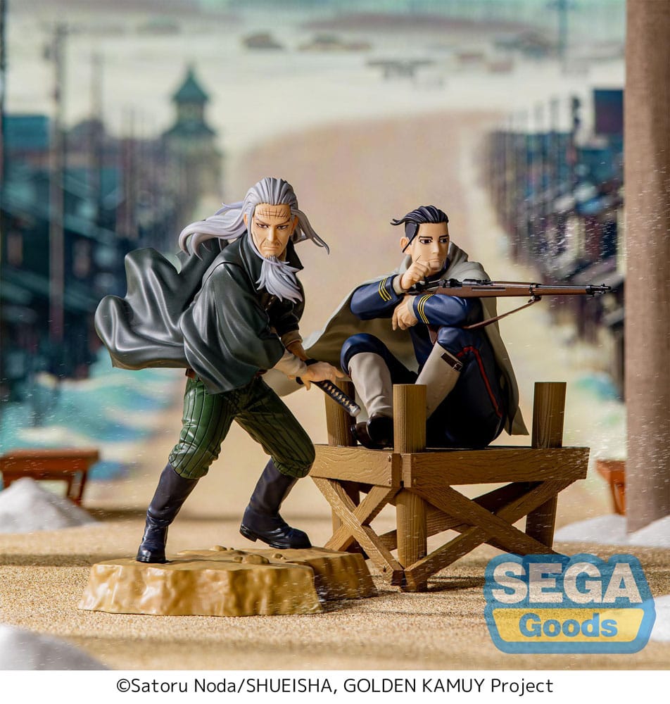 SU ORDINAZIONE Golden Kamuy Xross Link Anime PVC Statue Toshizo Hijikata 13 cm