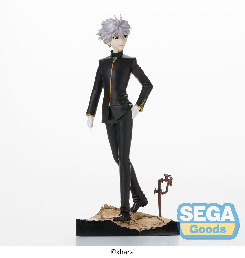 IN STOCK Evangelion: 3.0+1.0 Thrice Upon a Time SPM Vignetteum PVC Statue Kaworu Nagisa Commander Suit Ver. 19 cm